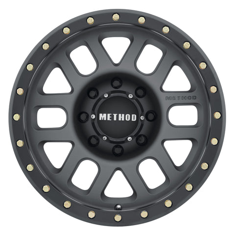 Method MR309 Grid 18x9 +18mm Offset 8x6.5 130.81mm CB Titanium/Black Street Loc Wheel - MR30989080818