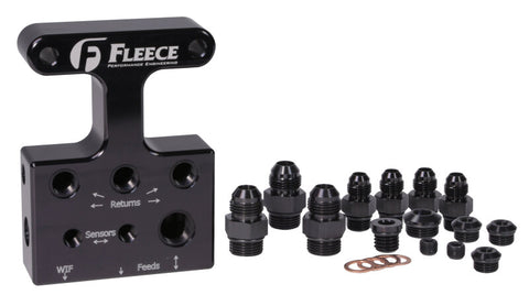 Fleece Performance 07.5-09 Dodge 6.7L Cummins 3rd Gen Fuel Distribution Block - FPE-FFD-RF-3G-67