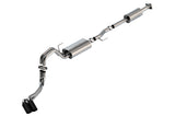 Borla F-150 2021 2.7L/3.5L 4dr CC SB EC STB Lar/KingR/Plnm/LTD 3/2.25 DSE CB Touring BLK CHR Tips - 140870BC
