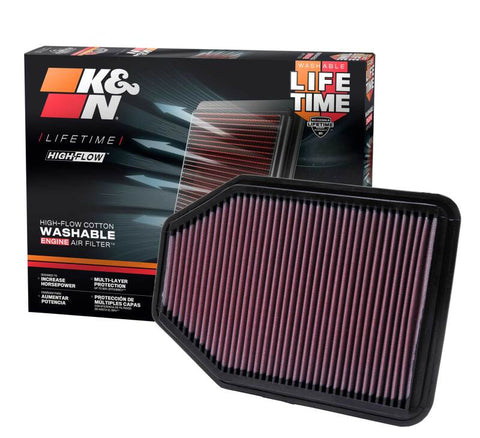 K&N 07-10 Jeep Wrangler 3.8L V6 Drop In Air Filter - 33-2364
