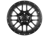 ICON Alpha 20x9 5x150 16mm Offset 5.625in BS 110.1mm Bore Satin Black/Milled Windows Wheel - 1220905556SBMW