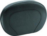 Mustang Harley Setback Vintage Sissy Bar Pad Low Medallion Style (12 inch x 9 inch) - Black - 76459
