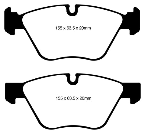 EBC 08-10 BMW 128 3.0 Greenstuff Front Brake Pads - DP21600