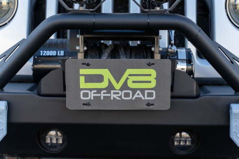 DV8 Offroad Fairlead Mounted Flip-Up License Plate Bracket - LPBM-02