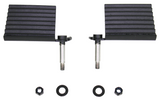 Fishbone Offroad 76-06 Jeep CJ YJ TJ Wrangler Foot Peg Set Gloss - Black - FB21078