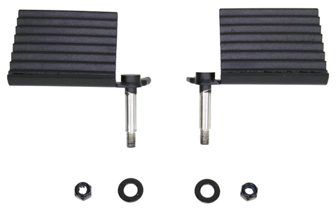 Fishbone Offroad 76-06 Jeep CJ YJ TJ Wrangler Foot Peg Set Gloss - Black - FB21078