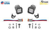 Diode Dynamics Stage Series C1 LED Pod - White SAE Fog Standard ABL (Pair) - DD6847P