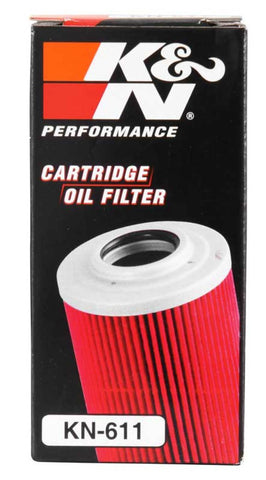 K&N Oil Filter Powersports Cartridge Oil Filter - KN-611