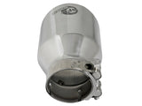 aFe MACH Force-Xp 304 SS Clamp-On Exhaust Tip 2.5in. Inlet / 4in. Outlet / 6in. L - Polished - 49T25404-P06
