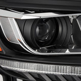 AlphaRex 2019+ Ford Ranger PRO-Series Proj Headlights Plank Style Black w/Seq Signal/DRL - 880120
