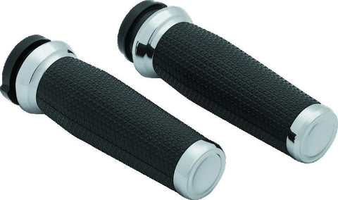 Kuryakyn Thresher Grips Throttle-By-Wire Chrome - 5942