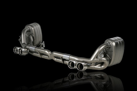 Akrapovic 08-12 Porsche 911 Carrera S/4/4S/GTS Slip-On Race Line (Titanium) w/ Titanium Tips - S-PO997CA-RT