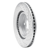 R1 07-12 Ford Edge Rear Left Drilled & Slotted Geo-Carbon Rotor - 830-80067L
