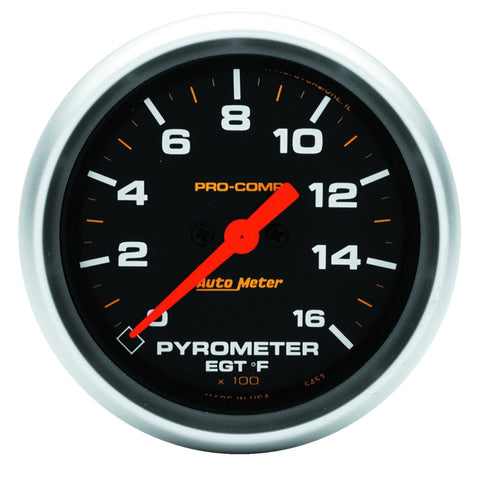 Autometer Pro Comp Full Sweep Electronic 1600F Pyrometer Gauge - 5444