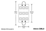 Diode Dynamics 44mm SML9 LED Bulb - Cool - White (Single) - DD0106S