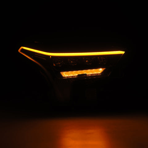 AlphaRex 22-23 Toyota Tundra NOVA-Series Headlights Alpha-Blk w/White DRL - Req 810029 OR 810030 - 880861