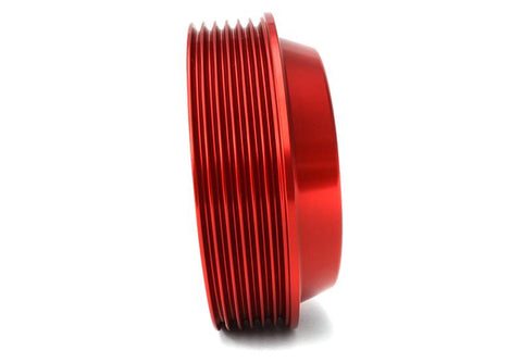 PERRIN 15-21 Subaru WRX / 18-20 Crosstrek / 14-18 FXT Lightweight Water Pump Pulley - Red - PSP-ENG-111RD