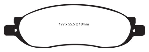 EBC 05-07 Ford F250 (inc Super Duty) 5.4 (2WD) Yellowstuff Rear Brake Pads - DP41778R