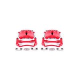 Power Stop 99-02 Ford Mustang Front Red Calipers w/Brackets - Pair - S4722