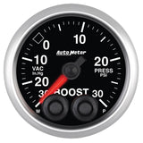 Autometer Elite 52mm 30 In Hg/30 PSI Vacuum/Boost Peak and Warn Gauge w/ Electronic Control - 5677