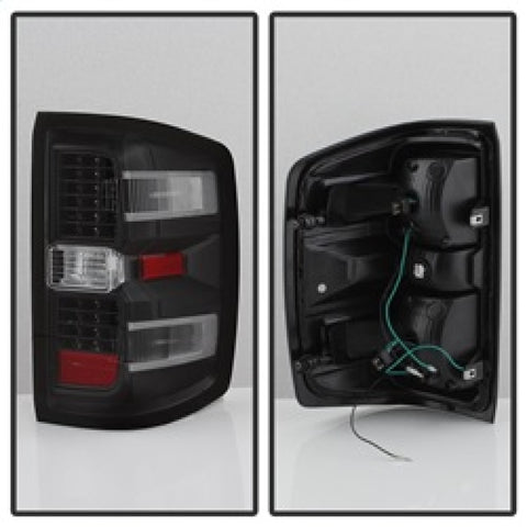 xTune Chevy 1500 14-16 / Silverado 2500HD/3500HD LED Tail Lights - Black ALT-JH-CS14-LED-BK - 9036545