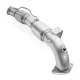 Stainless Works 2016-18 Ford Focus RS 3in High-Flow Cats Downpipe Factory Connection - FCRS16DPCAT