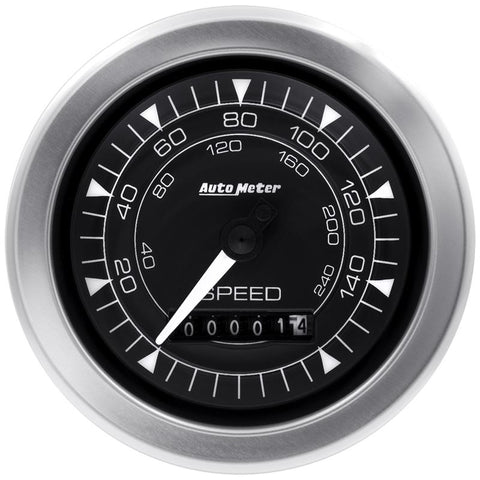 Autometer Chrono 3-3/8in 160MPH Electric Programmable Speedometer Gauge - 8188