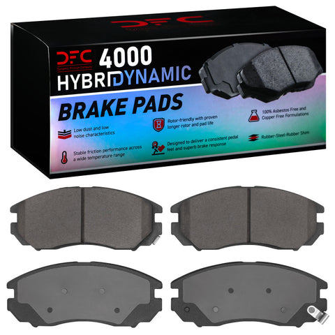 DFC 04-08 Hyundai Tiburon Front 4000 Hybridynamic Brake Pads - 4000-1104-00