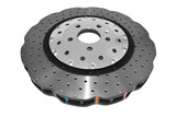 DBA 14-18 Audi RS7 (w/Iron Rotors) Front 5000 Series Cross Drilled Rotor w/Silver Hat - DBA53002WSLVXD
