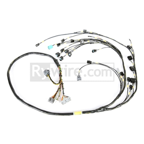 Rywire 02-04 Honda K-Series Mil-Spec Engine Harness w/OBD2 02-04 RSX K20 Sensors (Adapter Req) - RY-K2-MILSPEC