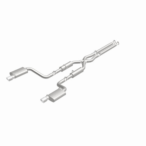 MagnaFlow 11-12 Dodge Charger SRT-8 Hemi Dual Split Rear Exit Stainless Cat-Back Performance Exhaust - 15494