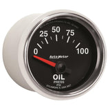 Autometer GS 0-100 PSI Short Sweep Electronic Oil Pressure Gauge - 3827