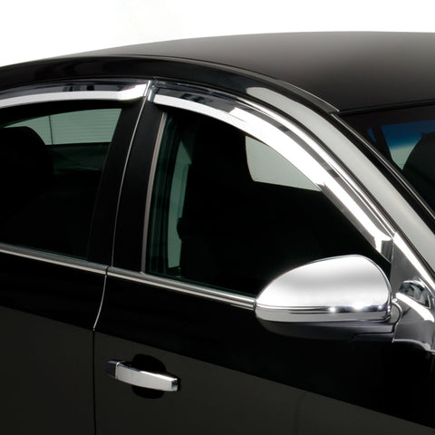 Putco 07-12 Dodge Caliber (Set of 4) Element Chrome Window Visors - 480141