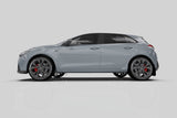 Rally Armor 19-21 Hyundai Elantra GT N Line/i30 Black UR Mud Flap w/Grey Logo - MF59-UR-BLK/GRY