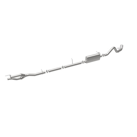 MagnaFlow Sys C/B 11-15 Ford Super Duty F250 6.2L EC CC, SS 3.5in Single Rear Pass Side Ext 5in Tip - 19174
