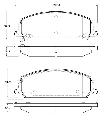 StopTech Street Touring Brake Pads - 308.13510