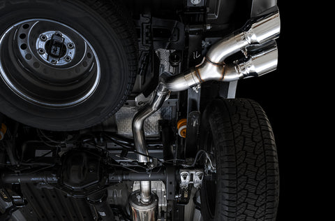 AWE Tuning 2019+ Ford Ranger 0FG Performance Exhaust System w/Chrome Silver Tips & Bash Guard - 3015-22072