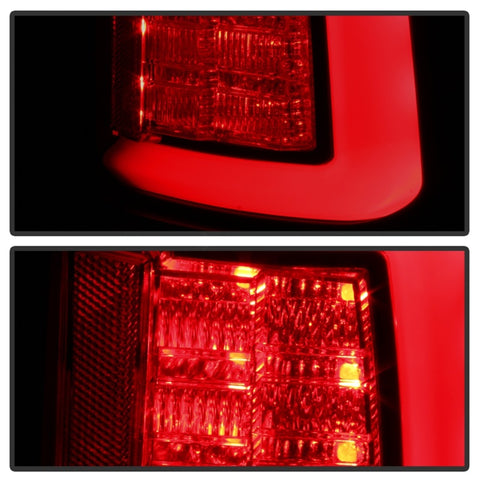 Spyder 09-16 Dodge Ram 1500 Light Bar LED Tail Lights - Black Smoke ALT-YD-DRAM09V2-LED-BSM - 5084033