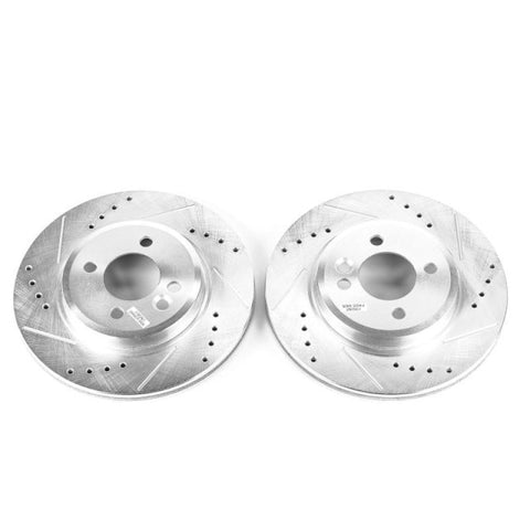Power Stop 02-07 Mini Cooper Front Evolution Drilled & Slotted Rotors - Pair - EBR651XPR