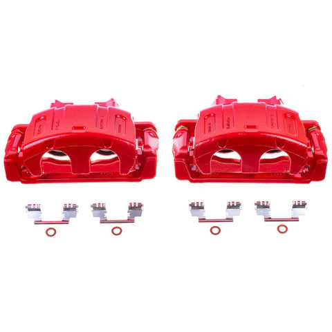 Power Stop 08-09 Ford Taurus Front Red Calipers w/Brackets - Pair - S4922A