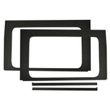 DEI 18-23 Jeep Wrangler JL 4-Door Boom Mat Rear Side Window Trim - 4 Piece - Black Leather Look - 50177