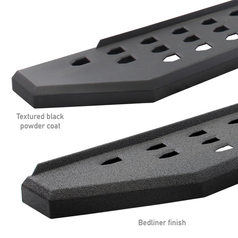 Go Rhino RB20 Running Boards 57in. Cab Length - Bedliner Coating (No Drill/Mounting Brackets Req.) - 69400057T