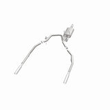 Magnaflow 09-13 Dodge Ram 1500 V6 3.6L Dual Spilt Rear Exit Polished Stainless C/B Perf Exhaust - 15249
