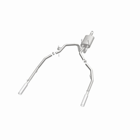 Magnaflow 09-13 Dodge Ram 1500 V6 3.6L Dual Spilt Rear Exit Polished Stainless C/B Perf Exhaust - 15249