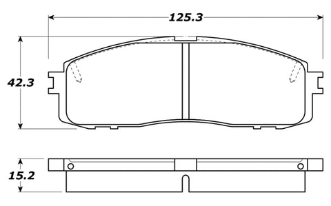 StopTech Street Touring 87-92 MK3 Supra Rear Brake Pads - 308.06220