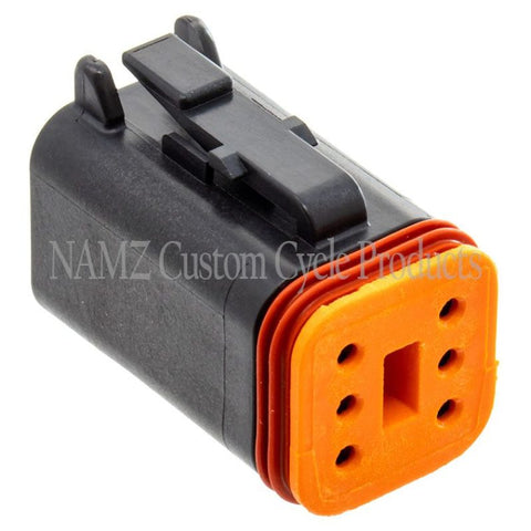NAMZ Deutsch DT Series 6-Wire Plug & Wedgelock - Black (Repl. HD 72116-94BK) - DP-6B