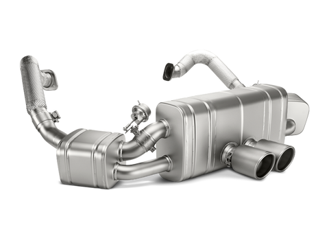 Akrapovic 12-15 Porsche Boxster (981) Slip-On Line (Titanium) w/ Titanium Tips - S-PO981SO-HT/1