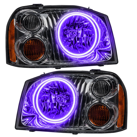 Oracle 01-04 Nissan Frontier SMD HL - Dual Halo - ColorSHIFT w/ Simple Controller - 7178-504