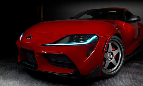 Oracle 20-21 Toyota Supra GR RGB+A Headlight DRL Kit - ColorSHIFT w/ Simple Controller - 1400-504