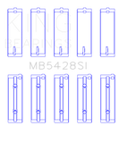 King Engine Bearings Honda R16A/R18A 2006- Current (Size +1.0mm) Main Bearing Set - MB5428SI1.0